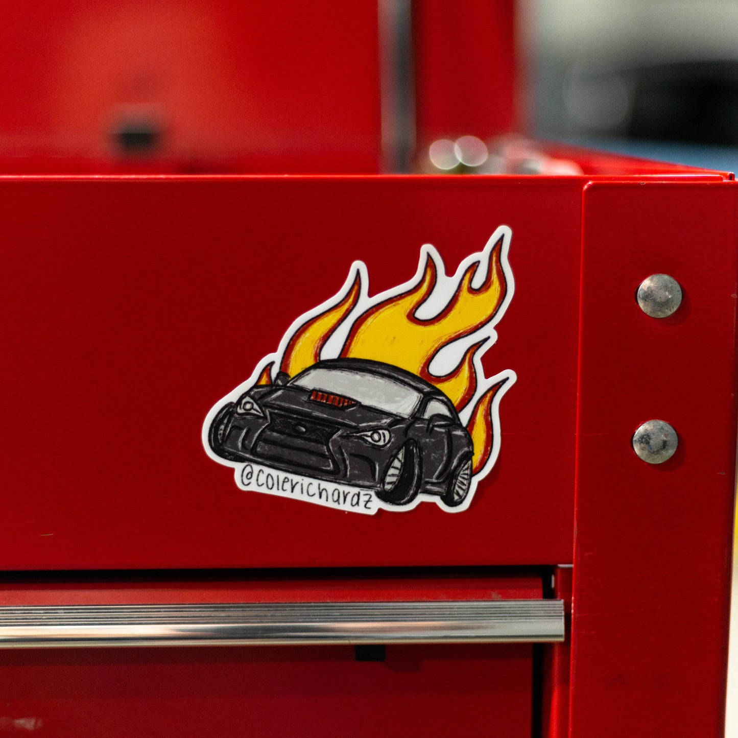 Cartoon Fire Sticker