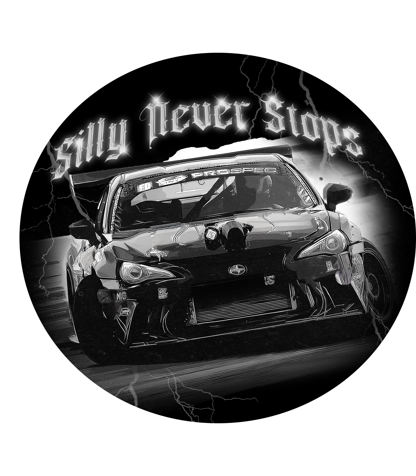 Silly Never Stops Sticker